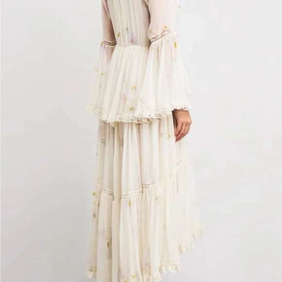 Zimmermann Memento Peplum Flutter Dress - Picture 3 of 7